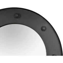 BOITE A DESIGN Miroir Rond En Métal Jasmin - Noir -Miroir Soldes Boutique 63789795 4