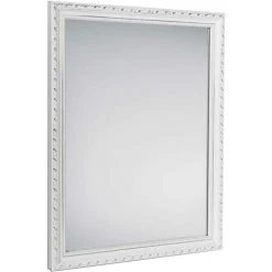 BOITE A DESIGN Miroir Vintage Rectangulaire Loreley - Blanc -Miroir Soldes Boutique 63789806 2