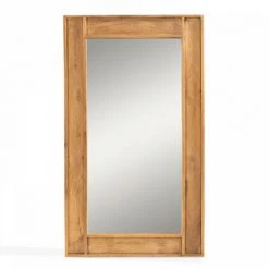 OVIALA Miroir En Manguier Massif - Marron
