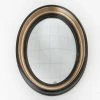 AMADEUS CADES Miroir Sorcière Ovale Noir Amadeus 42x32x5cm - Noir Et Doré -Miroir Soldes Boutique 63865662 1