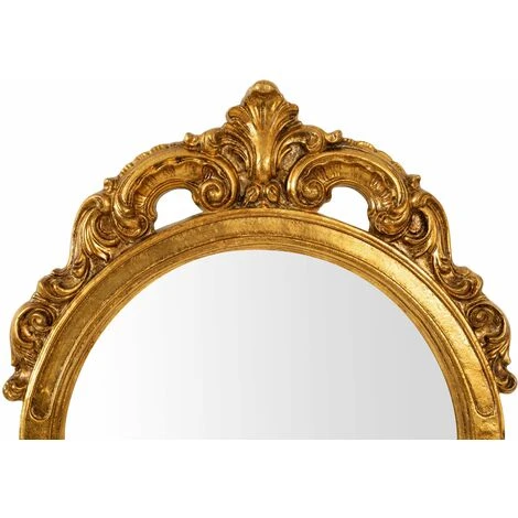 BISCOTTINI MIROIR MURAL EN BOIS AVEC FINITION FEUILLE D'OR ANTIQUE FABRIQUÉ EN ITALIE 5 BISCOTTINI MIROIR MURAL EN BOIS AVEC FINITION FEUILLE D'OR ANTIQUE FABRIQUÉ EN ITALIE – Image 3