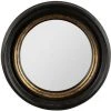 COTE TABLE Miroir Rond Noir Doré Auréole 33cm - Noir Et Doré -Miroir Soldes Boutique 63866135 1