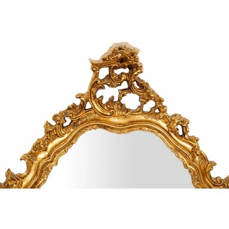 BISCOTTINI MIROIR MURAL EN BOIS AVEC FINITION FEUILLE D'OR ANTIQUE FABRIQUÉ EN ITALIE 5 BISCOTTINI MIROIR MURAL EN BOIS AVEC FINITION FEUILLE D'OR ANTIQUE FABRIQUÉ EN ITALIE – Image 3