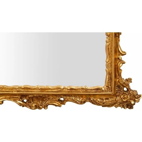 BISCOTTINI MIROIR MURAL EN BOIS AVEC FINITION FEUILLE D'OR ANTIQUE FABRIQUÉ EN ITALIE 7 BISCOTTINI MIROIR MURAL EN BOIS AVEC FINITION FEUILLE D'OR ANTIQUE FABRIQUÉ EN ITALIE – Image 5