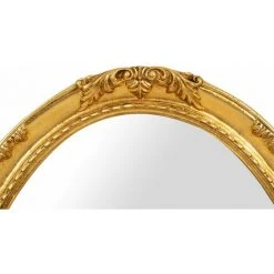 BISCOTTINI MIROIR MURAL EN BOIS AVEC FINITION FEUILLE D'OR ANTIQUE FABRIQUÉ EN ITALIE -Miroir Soldes Boutique 63866548 2