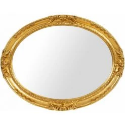 BISCOTTINI MIROIR MURAL EN BOIS AVEC FINITION FEUILLE D'OR ANTIQUE FABRIQUÉ EN ITALIE -Miroir Soldes Boutique 63866548 5