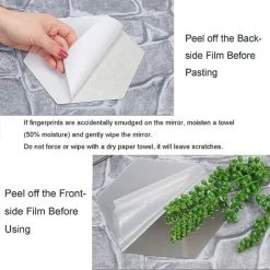 PESCE Miroirs Muraux Autocollant, 12 Pièces Miroir Acrylique Stickers Amovible Hexagone Mural Miroir Stickers Pour TV Fond Décoration Chambre Entrée Salon 9 PESCE Miroirs Muraux Autocollant, 12 Pièces Miroir Acrylique Stickers Amovible Hexagone Mural Miroir Stickers Pour TV Fond Décoration Chambre Entrée Salon -Miroir Soldes Boutique 63869790 3