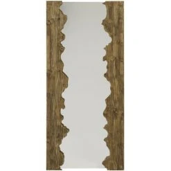 HANNUN Saljen Wall And Whole Body, Solid Fir Wood Origine Durable, Grand Conception Irrégulière - 164 X 77 Cm