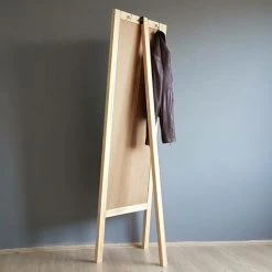 COTECOSY Miroir Sur Pied Kami L55xH170cm Pin Massif Clair - Bois Clair -Miroir Soldes Boutique 64157305 3