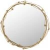 LES TENDANCES Miroir Avec Motif Fleuri Doré Mélodie D 81 Cm -Miroir Soldes Boutique 64179024 1