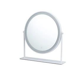 HAZEL LED Rond Miroir De Maquillage Pour Coiffeuse, Miroir De Table Lumineux Illumination Avec Commande Par Effleurement Et 3 Niveaux De Luminosité - Chargement USB/Pile AAA - 25.5CM 8 HAZEL LED Rond Miroir De Maquillage Pour Coiffeuse, Miroir De Table Lumineux Illumination Avec Commande Par Effleurement Et 3 Niveaux De Luminosité - Chargement USB/Pile AAA - 25.5CM -Miroir Soldes Boutique 64197226 2