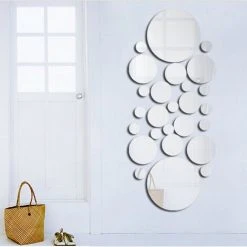 MERKMAK Autocollant De Surface Miroir 3D Rond Acrylique 26 Pcs, Sticker Mural Amovible En Vinyle, Decoration De La Maison 11 MERKMAK Autocollant De Surface Miroir 3D Rond Acrylique 26 Pcs, Sticker Mural Amovible En Vinyle, Decoration De La Maison -Miroir Soldes Boutique 64529988 5