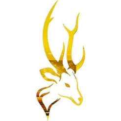 MERéTéET Muraux Miroir 3d Sticker, Sticker Mural De Miroir 3D De Cerf, Mural Decal Maison Décoration, Adaptés à La Décoration Du Salon, De La Chambre D'enfant, De La Chambre Et Du Bureau 20*50cm Or,KoleZy