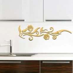 MERéTéET DIY 3D Acrylique Miroir Décoratif, Miroir Mural Adhésif, Stickers Muraux De La Fleur, Décoration Pour La Maison 25*88cm (Or),KoleZy 11 MERéTéET DIY 3D Acrylique Miroir Décoratif, Miroir Mural Adhésif, Stickers Muraux De La Fleur, Décoration Pour La Maison 25*88cm (Or),KoleZy -Miroir Soldes Boutique 64566158 5