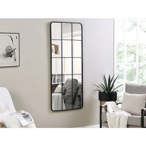 OZAIA Miroir Fenêtre Industriel En Métal - L. 60 X H. 140 Cm - Noir - SCIARA - Noir 3 OZAIA Miroir Fenêtre Industriel En Métal - L. 60 X H. 140 Cm - Noir - SCIARA - Noir