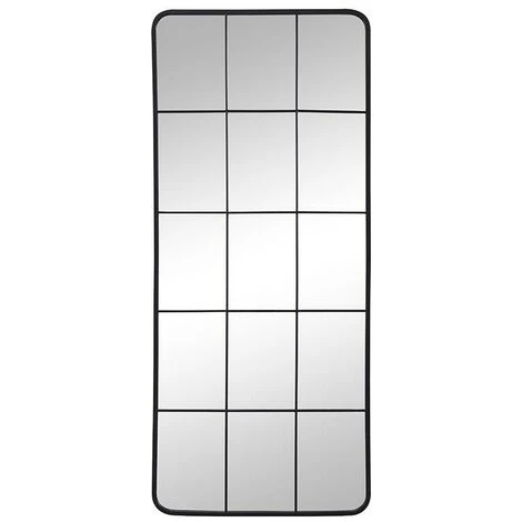 OZAIA Miroir Fenêtre Industriel En Métal - L. 60 X H. 140 Cm - Noir - SCIARA - Noir 4 OZAIA Miroir Fenêtre Industriel En Métal - L. 60 X H. 140 Cm - Noir - SCIARA - Noir – Image 2