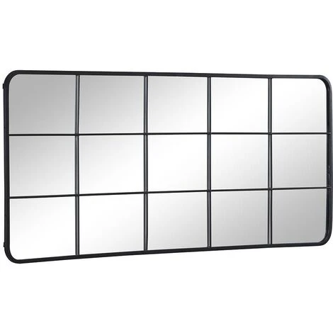 OZAIA Miroir Fenêtre Industriel En Métal - L. 60 X H. 140 Cm - Noir - SCIARA - Noir 5 OZAIA Miroir Fenêtre Industriel En Métal - L. 60 X H. 140 Cm - Noir - SCIARA - Noir – Image 3