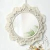 PERLE RARE Miroir Mural Boho Miroir Art Décor Macramé Frange Miroirs Ronds Décoratifs Ornement Pour Murale Appartement Maison Chambre Salon Décor -Miroir Soldes Boutique 65178384 1