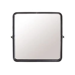 DUTCHBONE Miroir 40,5x8,5x40,5 Cm En Fer Noir