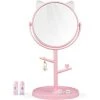 OSQI Miroir De Chambre à Coucher-miroir De Maquillage En Forme D'oreilles De Chat Mignon Pour Les Filles Cadeaux Dans La Salle De Bain Ou La Chambre-rose -Miroir Soldes Boutique 65506739 1