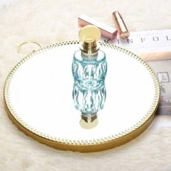 OSQI 1 Pièce Doré, Miroir Mural Rond, Miroir De Courtoisie Mural Avec Cadre En Métal, Miroir En Verre Vintage Pour Salle De Bain Salle De Bain Chambre Salon -Miroir Soldes Boutique 65507090 4