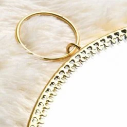 OSQI 1 Pièce Doré, Miroir Mural Rond, Miroir De Courtoisie Mural Avec Cadre En Métal, Miroir En Verre Vintage Pour Salle De Bain Salle De Bain Chambre Salon -Miroir Soldes Boutique 65507090 5