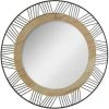 ATMOSPHERA Miroir Rond En Métal Et Bois - Ø 45 X Ep. 1.5 Cm - Noir -Miroir Soldes Boutique 65616546 1