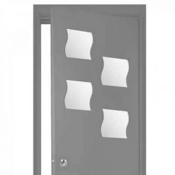 EASY Miroir Adhesif Vague 20x20 X4, Sans Couleur