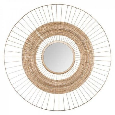 EASY Miroir Metal Jonc Cheraw D75, Or 3 EASY Miroir Metal Jonc Cheraw D75, Or