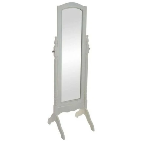 BRICOMARTEAU Miroir Sur Pied DKD Home Decor Blanc Bois Traditionnel (54 X 50 X 170 Cm) 3 BRICOMARTEAU Miroir Sur Pied DKD Home Decor Blanc Bois Traditionnel (54 X 50 X 170 Cm)