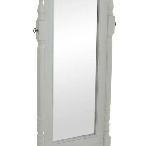 BRICOMARTEAU Miroir Sur Pied DKD Home Decor Blanc Bois Traditionnel (54 X 50 X 170 Cm) 4 BRICOMARTEAU Miroir Sur Pied DKD Home Decor Blanc Bois Traditionnel (54 X 50 X 170 Cm) – Image 2