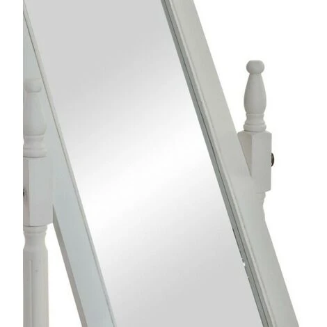 BRICOMARTEAU Miroir Sur Pied DKD Home Decor Blanc Bois Traditionnel (54 X 50 X 170 Cm) 5 BRICOMARTEAU Miroir Sur Pied DKD Home Decor Blanc Bois Traditionnel (54 X 50 X 170 Cm) – Image 3