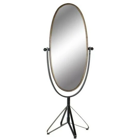 BRICOMARTEAU Miroir Sur Pied DKD Home Decor Noir Doré Métal Vintage (66 X 57 X 163 Cm) 3 BRICOMARTEAU Miroir Sur Pied DKD Home Decor Noir Doré Métal Vintage (66 X 57 X 163 Cm)