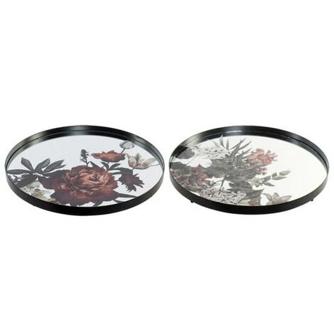 BRICOMARTEAU Miroir Mural DKD Home Decor Métal (2 Pcs) 3 BRICOMARTEAU Miroir Mural DKD Home Decor Métal (2 Pcs)
