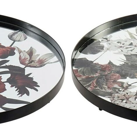 BRICOMARTEAU Miroir Mural DKD Home Decor Métal (2 Pcs) 4 BRICOMARTEAU Miroir Mural DKD Home Decor Métal (2 Pcs) – Image 2