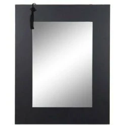 BRICOMARTEAU Miroir Mural DKD Home Decor Noir Oriental Bois MDF (70 X 2 X 90 Cm)