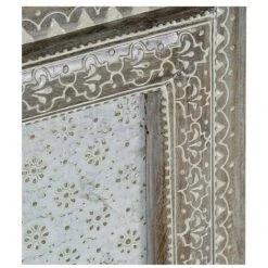 BRICOMARTEAU Miroir Mural DKD Home Decor Blanc Bois (74 X 4 X 74 Cm) -Miroir Soldes Boutique 65923805 2