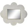 BRICOMARTEAU Miroir Mural DKD Home Decor Blanc Bois De Manguier (122 X 4 X 106 Cm)