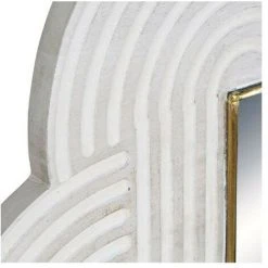 BRICOMARTEAU Miroir Mural DKD Home Decor Blanc Bois De Manguier (122 X 4 X 106 Cm) -Miroir Soldes Boutique 65923861 3
