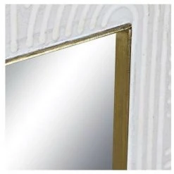 BRICOMARTEAU Miroir Mural DKD Home Decor Blanc Bois De Manguier (122 X 4 X 106 Cm) -Miroir Soldes Boutique 65923861 4