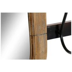 BRICOMARTEAU Miroir Mural DKD Home Decor Noir Métal Sapin (51 X 4 X 85 Cm) -Miroir Soldes Boutique 65924113 2