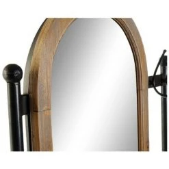 BRICOMARTEAU Miroir Mural DKD Home Decor Noir Métal Sapin (51 X 4 X 85 Cm) -Miroir Soldes Boutique 65924113 4