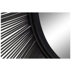 BRICOMARTEAU Miroir Mural DKD Home Decor Noir Métal Verre Doré Bois MDF (96 X 15 X 96 Cm) -Miroir Soldes Boutique 65924309 3