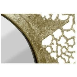 BRICOMARTEAU Miroir Mural DKD Home Decor Aluminium Verre Doré (88 X 1.5 X 87 Cm) -Miroir Soldes Boutique 65924348 2