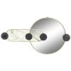 BRICOMARTEAU Miroir Mural DKD Home Decor Noir Fer Doré Miroir (44 X 7 X 25 Cm) -Miroir Soldes Boutique 65924453 1