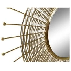 BRICOMARTEAU Miroir Mural DKD Home Decor Fer Bois MDF (81 X 81 X 11 Cm) -Miroir Soldes Boutique 65924571 4