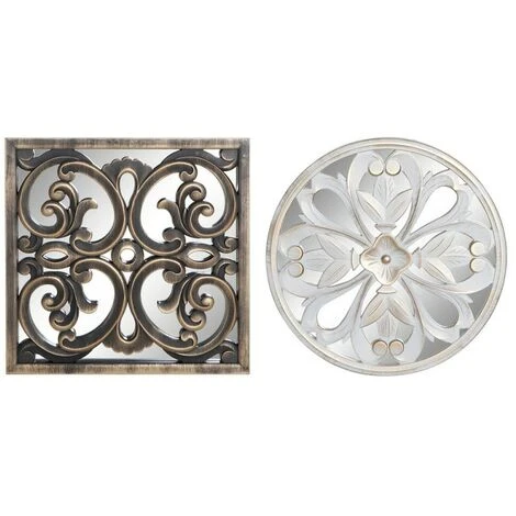 BRICOMARTEAU Décoration Murale DKD Home Decor Polypropylène (PP) Miroir Finition Vieillie (2 Pcs) (39 X 2 X 39 Cm) 3 BRICOMARTEAU Décoration Murale DKD Home Decor Polypropylène (PP) Miroir Finition Vieillie (2 Pcs) (39 X 2 X 39 Cm)