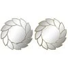 BRICOMARTEAU Miroir Mural DKD Home Decor Polypropylène (PP) (2 Pcs) (50 X 2.5 X 50 Cm) -Miroir Soldes Boutique 65925853 1