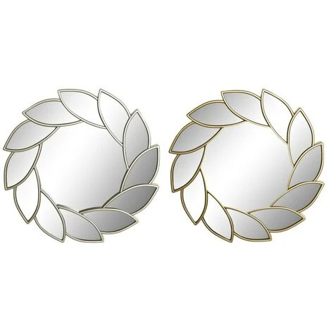 BRICOMARTEAU Miroir Mural DKD Home Decor Polypropylène (PP) (2 Pcs) (50 X 2.5 X 50 Cm) 3 BRICOMARTEAU Miroir Mural DKD Home Decor Polypropylène (PP) (2 Pcs) (50 X 2.5 X 50 Cm)