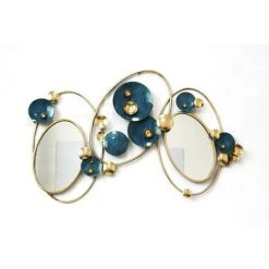 BRICOMARTEAU Décoration Murale DKD Home Decor Miroir Doré Métal Vert (123 X 6.4 X 78 Cm)